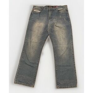 Ecko Unltd Jeans Slim Straight Size 38 Waist Y2K Retro Jeans. Good Condition VTG